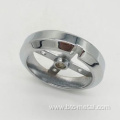 bright chrome gas oven control knob bezel